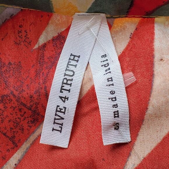 Live 4 Truth A-Line Mini Dress Vibrant Floral Puff Sleeve NEW Party Tropical - Picture 13 of 16